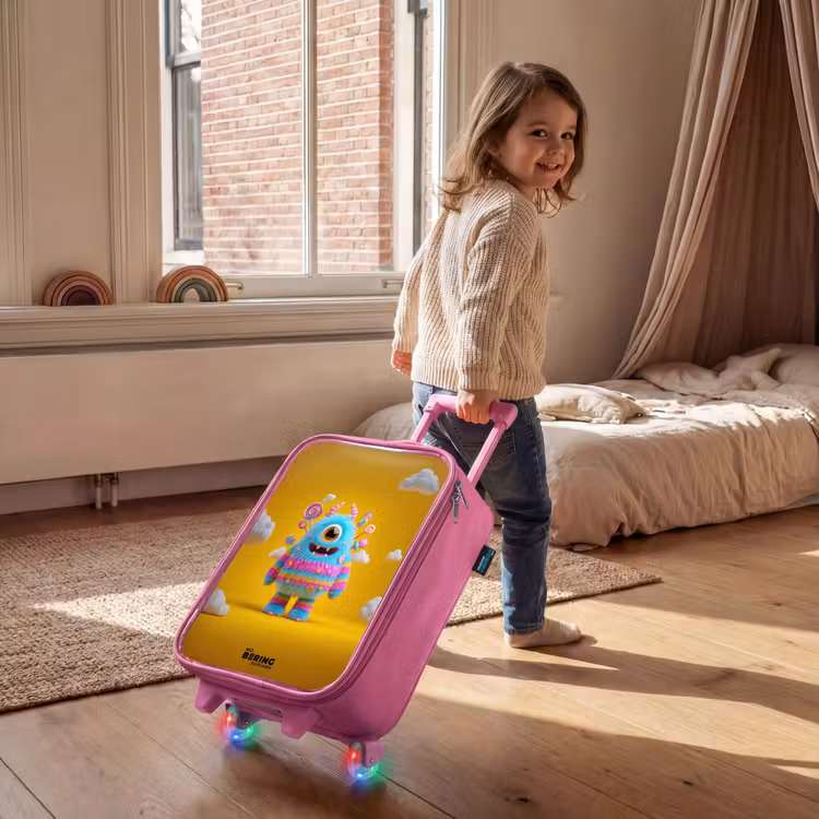 Snoep - Monster - Regenboog Kinderkoffer - Roze klein -sfeer1