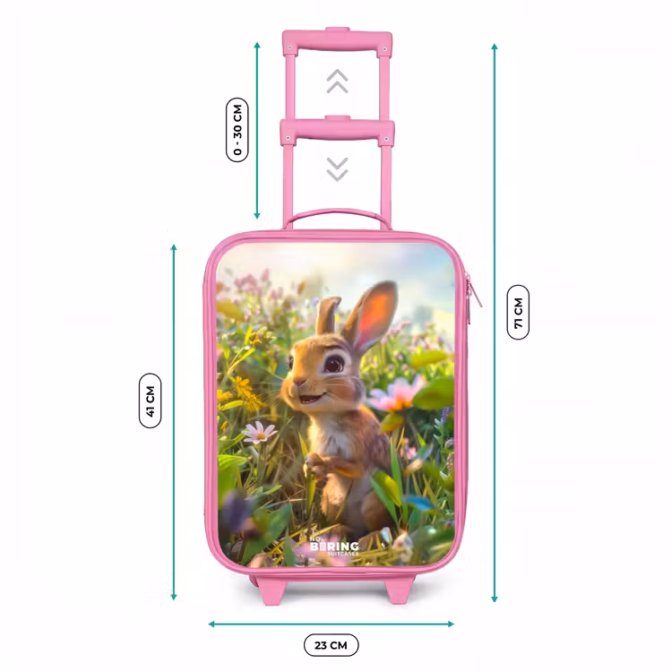 Kareltje konijn Kinderkoffer - Roze klein -productfoto_formaten
