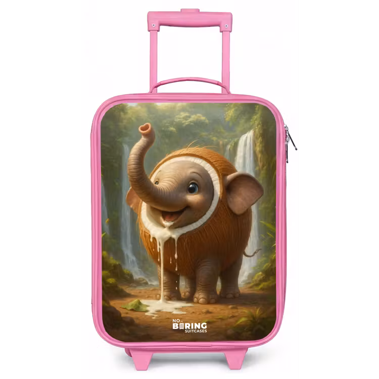 Coconote Elephante Kinderkoffer - Roze klein -zz3dotto