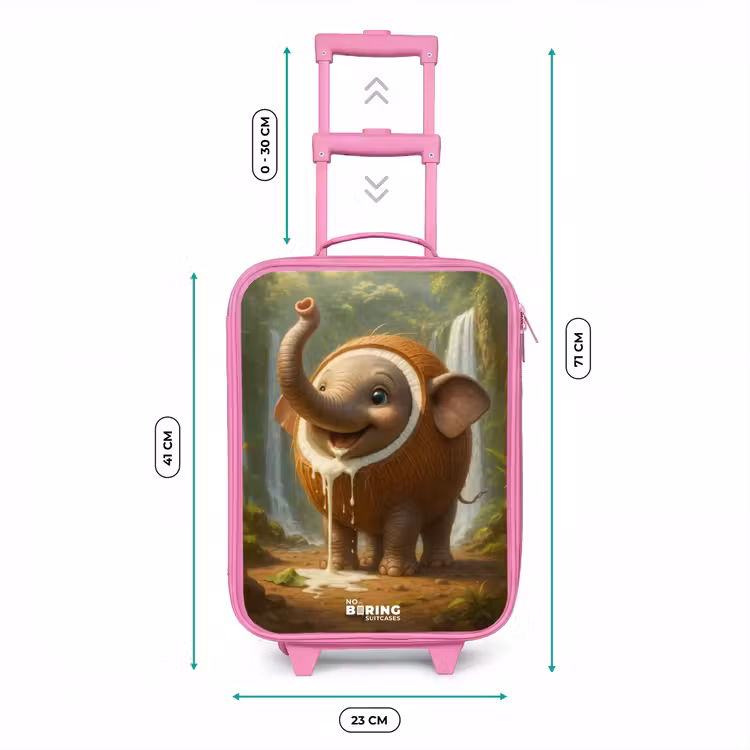 Coconote Elephante Kinderkoffer - Roze klein -productfoto_formaten