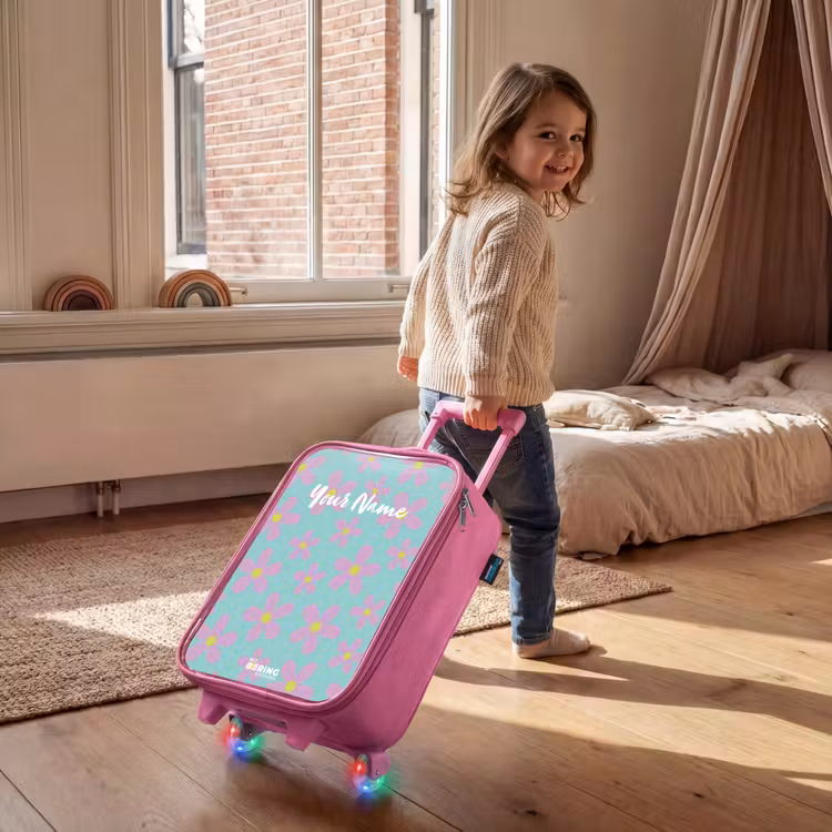 Madeliefjesmania mint Kinderkoffer - Roze klein -sfeer1