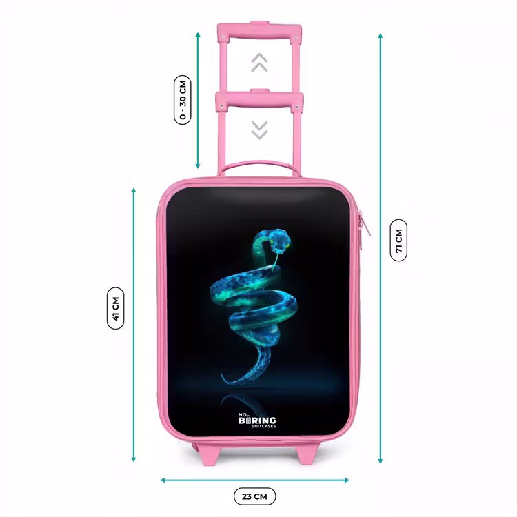 Digitale slang in spiraalvorm Kinderkoffer - Roze klein -productfoto_formaten