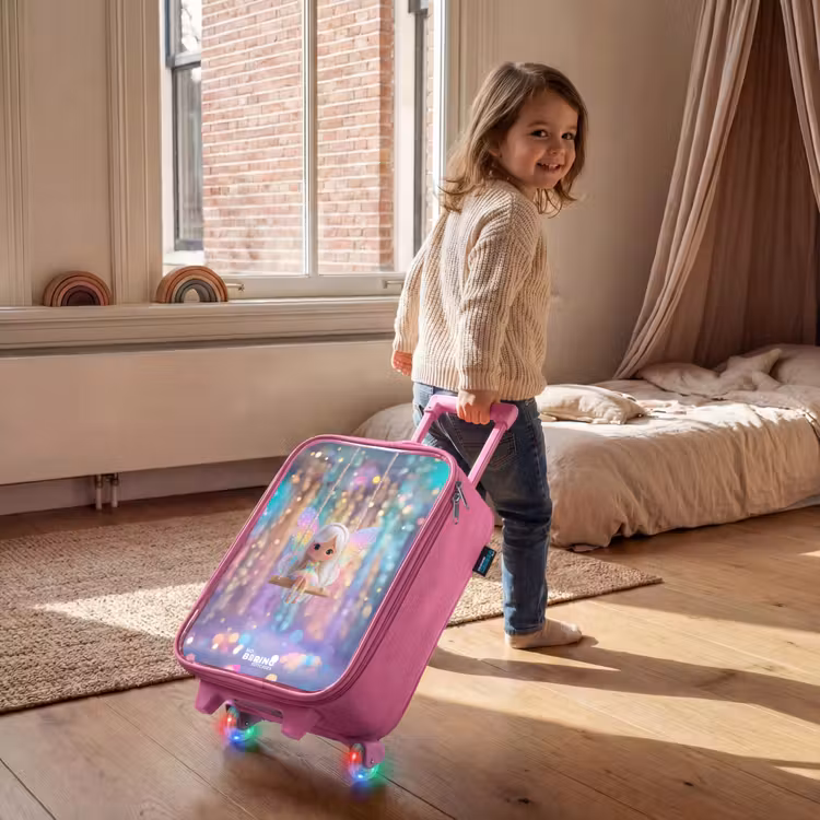 Fee - Elf - Regenboog Kinderkoffer - Roze klein -sfeer1