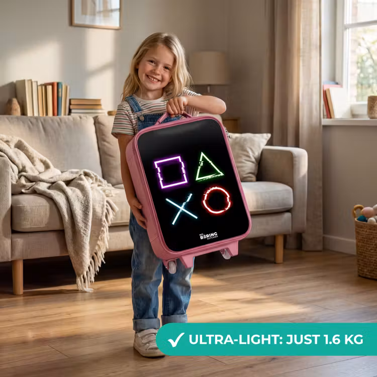 Knoppen van een gameconsole Kinderkoffer - Roze klein -sfeer2_EN