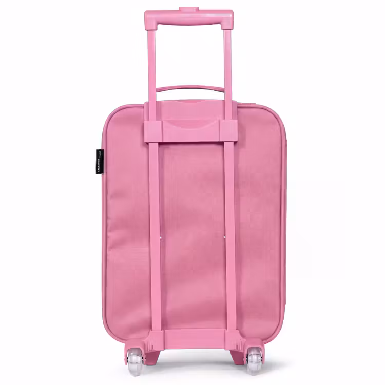 Giraf, olifant en aapje in het bos Kinderkoffer - Roze klein -achterkant