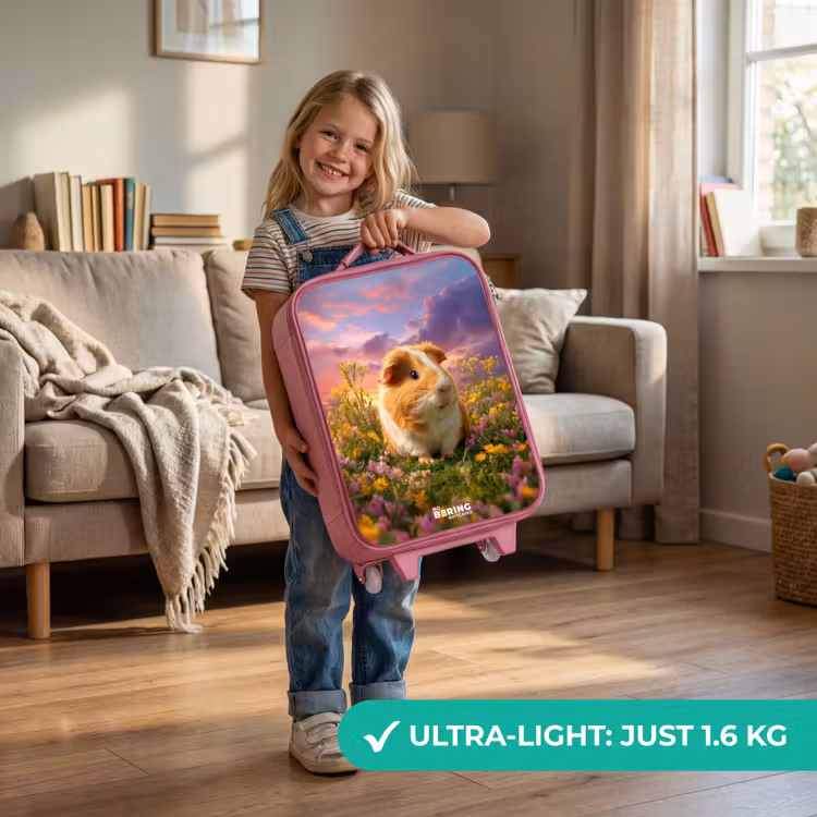 Cavia - Natuur - Dier Kinderkoffer - Roze klein -sfeer2_EN
