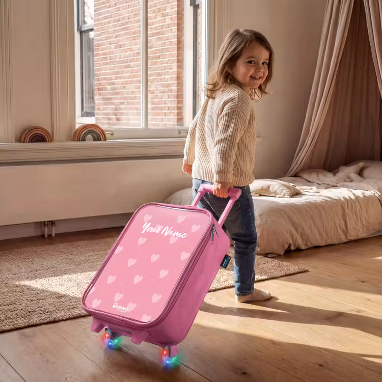 Hartjesritme Kinderkoffer - Roze klein -sfeer1