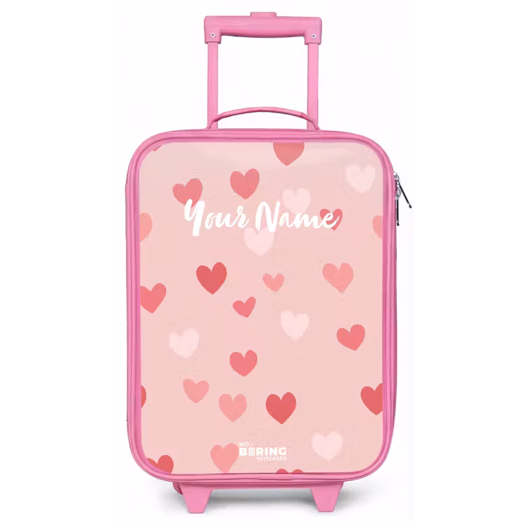 Hartjes Kinderkoffer - Roze klein -zz3dotto