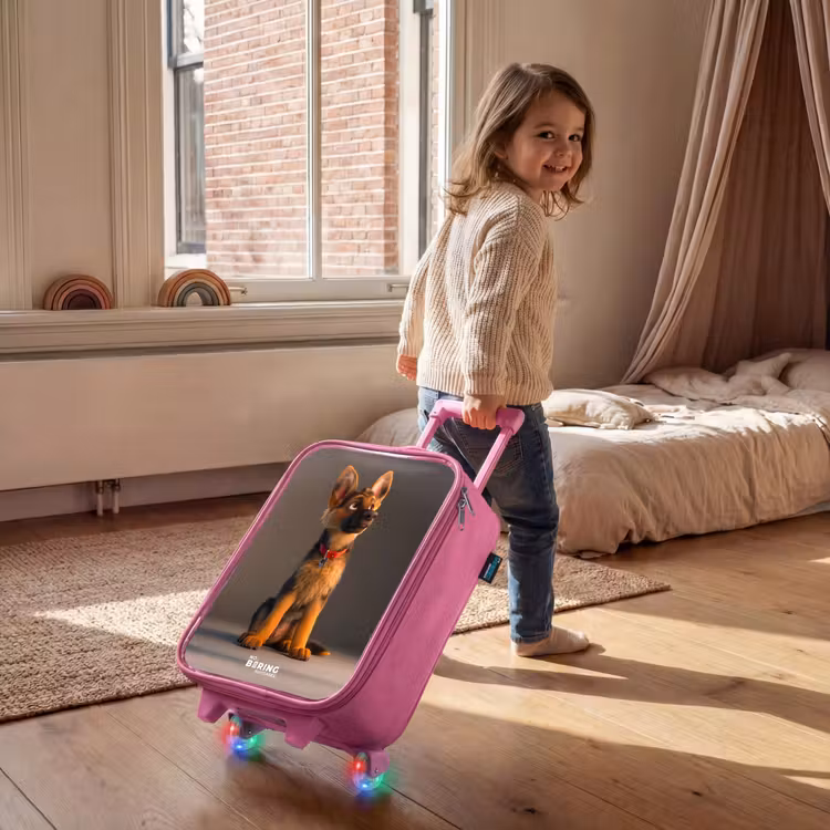 Hidde herder Kinderkoffer - Roze klein -sfeer1