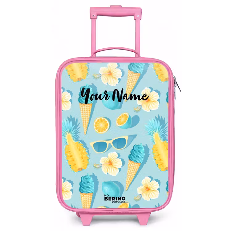 Ibiza icecream Kinderkoffer - Roze klein -zz3dotto