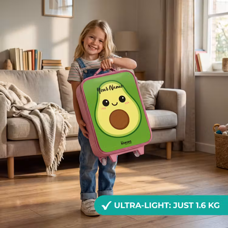 Kawai - Avocado - Groen Kinderkoffer - Roze klein -sfeer2_EN