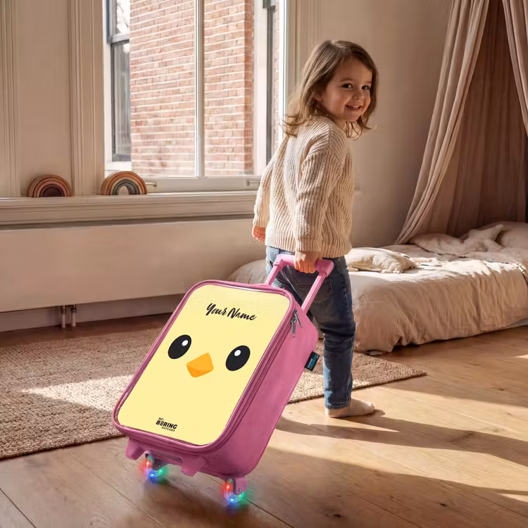Kawai - Kuiken - Geel Kinderkoffer - Roze klein -sfeer1