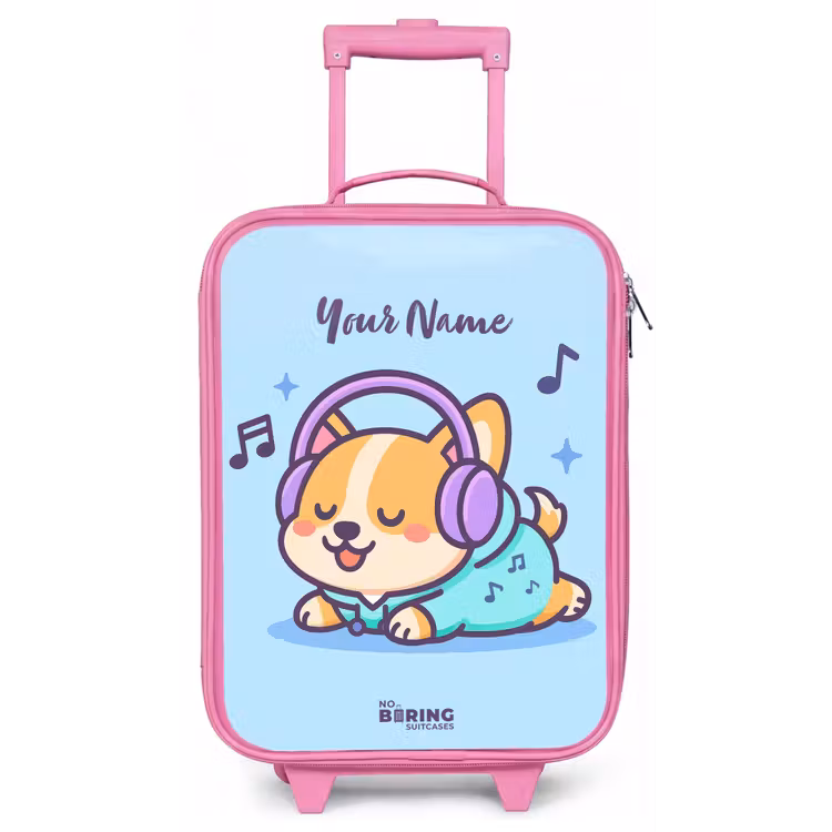 Kawai - Hond - Muziek Kinderkoffer - Roze klein -zz3dotto