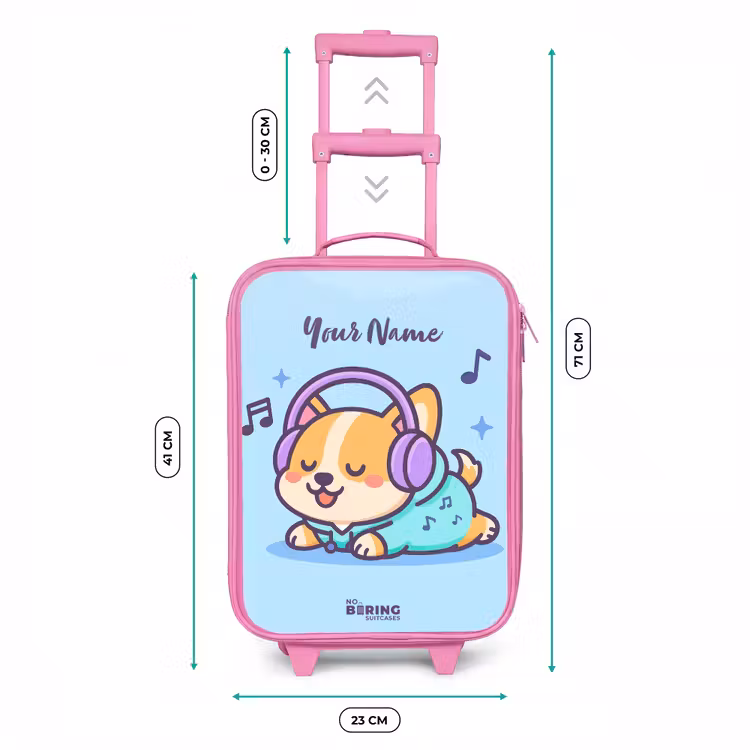 Kawai - Hond - Muziek Kinderkoffer - Roze klein -productfoto_formaten