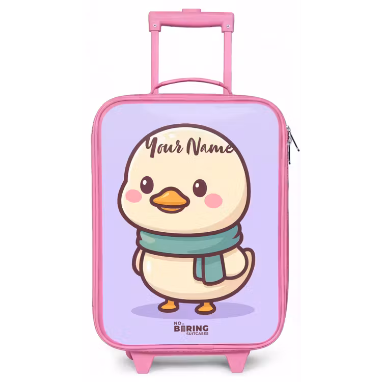 Kawai - Eend - Sjaal Kinderkoffer - Roze klein -zz3dotto