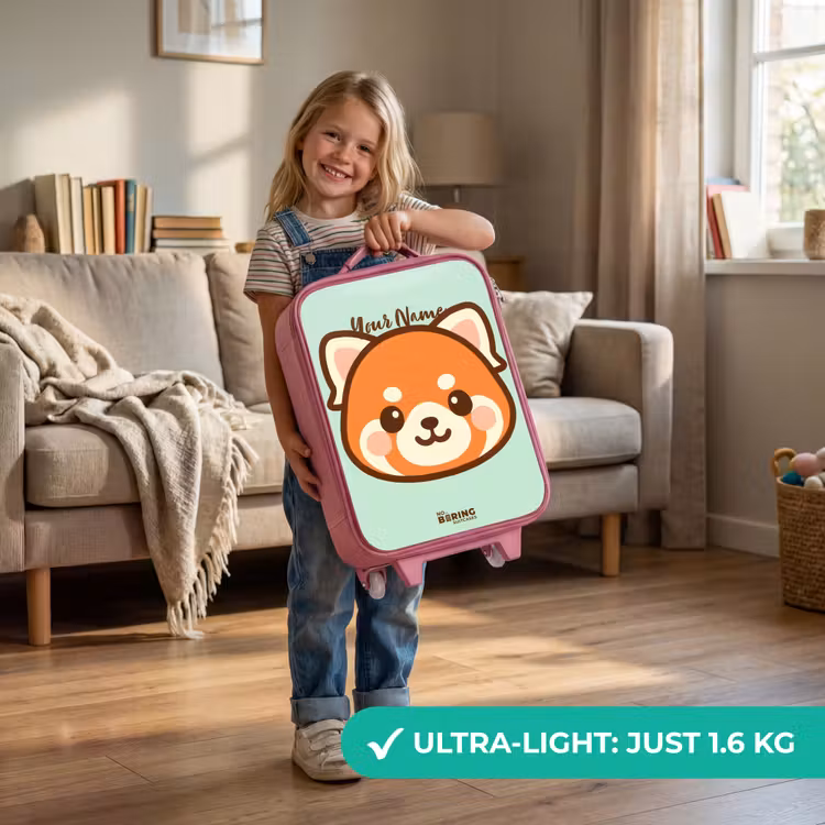Kawai - Rode panda - Groen Kinderkoffer - Roze klein -sfeer2_EN