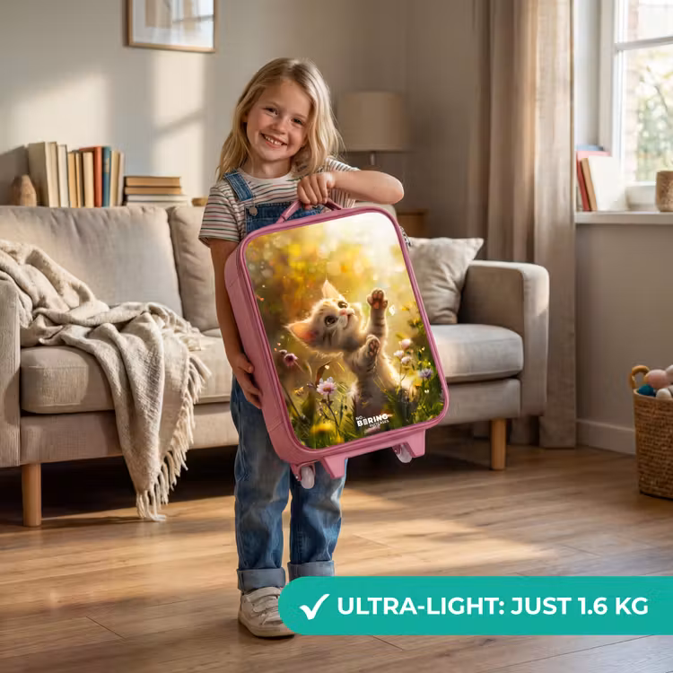 Koosje kitten Kinderkoffer - Roze klein -sfeer2_EN