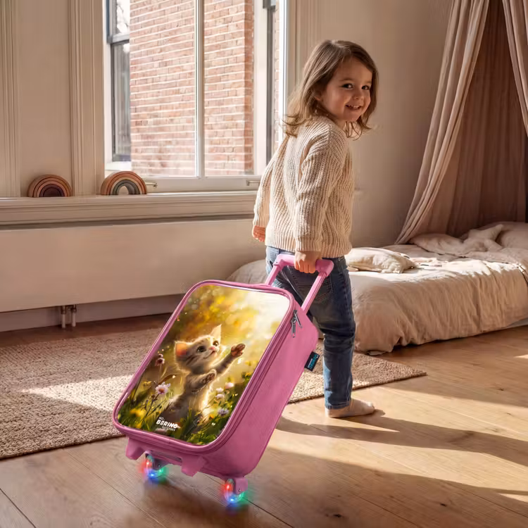 Koosje kitten Kinderkoffer - Roze klein -sfeer1