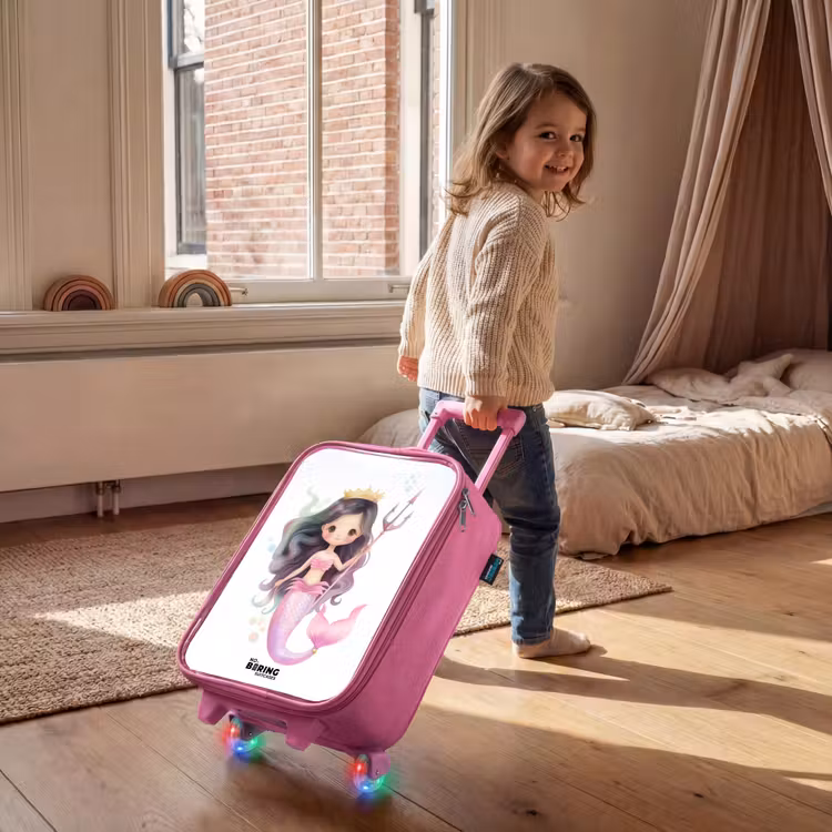 Kyra koraalprinses Kinderkoffer - Roze klein -sfeer1