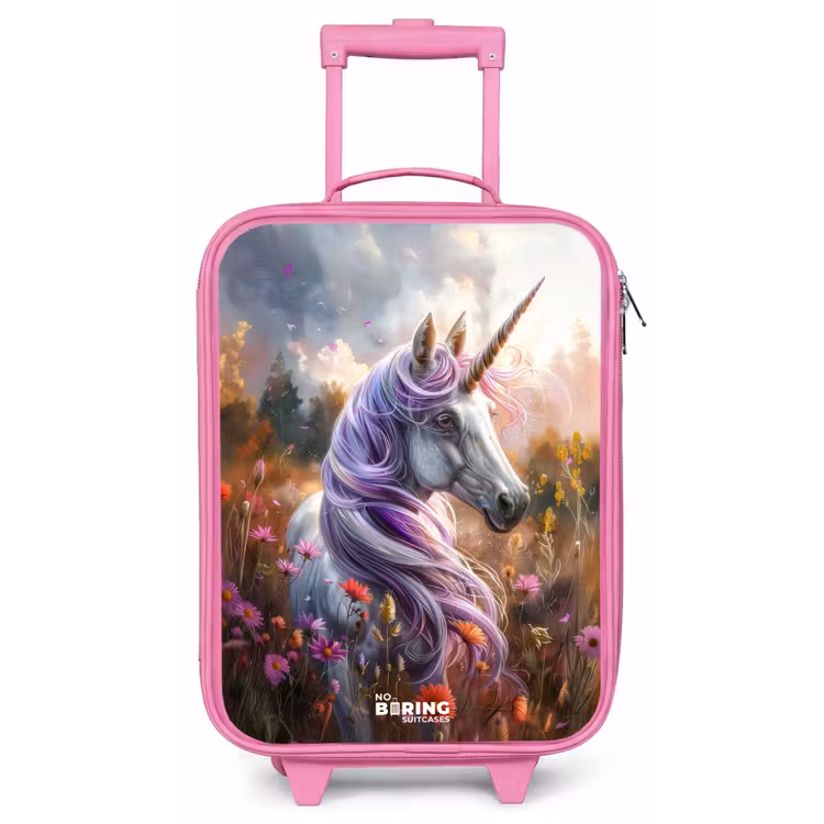 Lavendel lentehoorn Kinderkoffer - Roze klein -zz3dotto