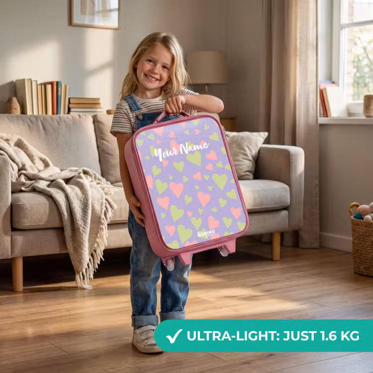 Lovely lila Kinderkoffer - Roze klein -sfeer2_EN