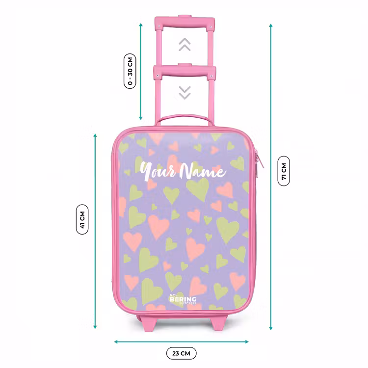 Lovely lila Kinderkoffer - Roze klein -productfoto_formaten