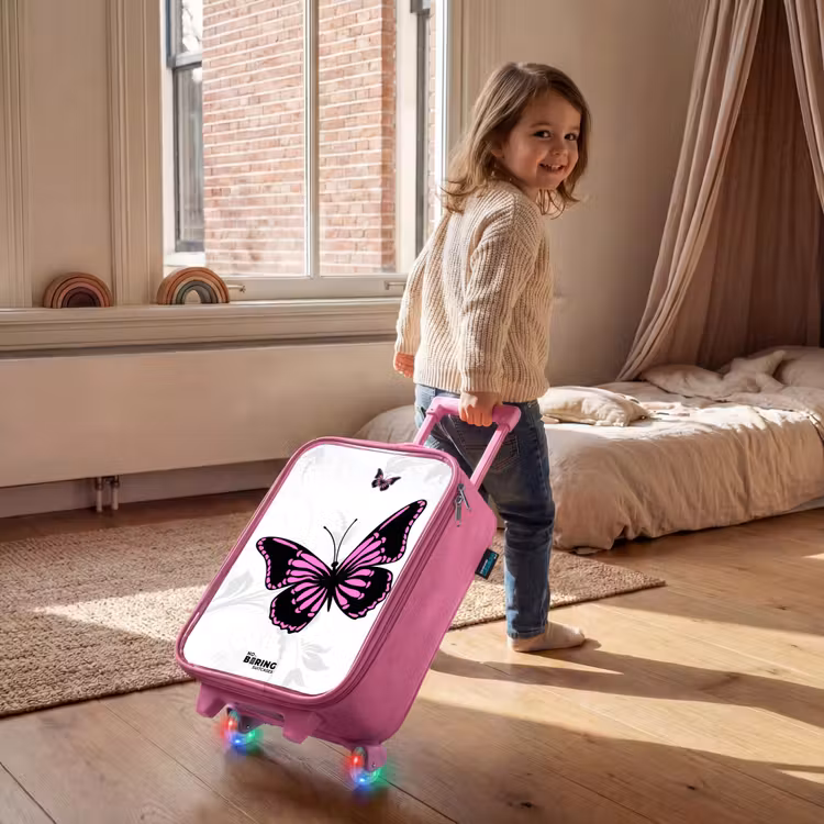 Magenta monarch Kinderkoffer - Roze klein -sfeer1