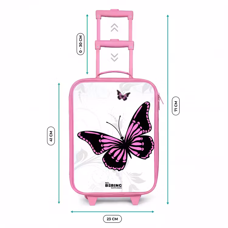 Magenta monarch Kinderkoffer - Roze klein -productfoto_formaten