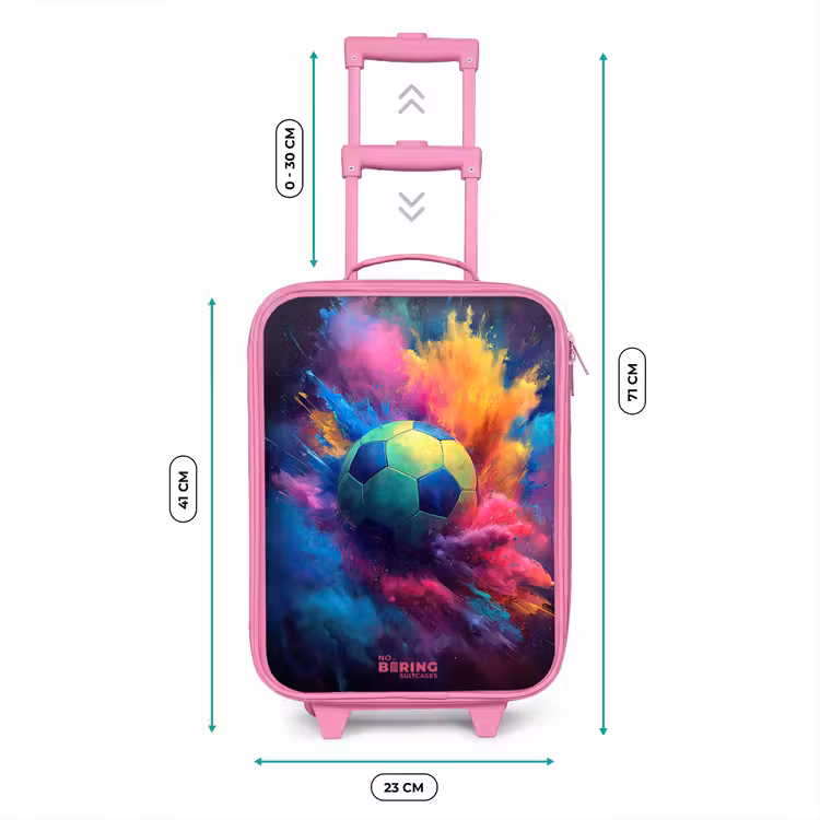 Neon - Bal - Kleurrijk Kinderkoffer - Roze klein -productfoto_formaten