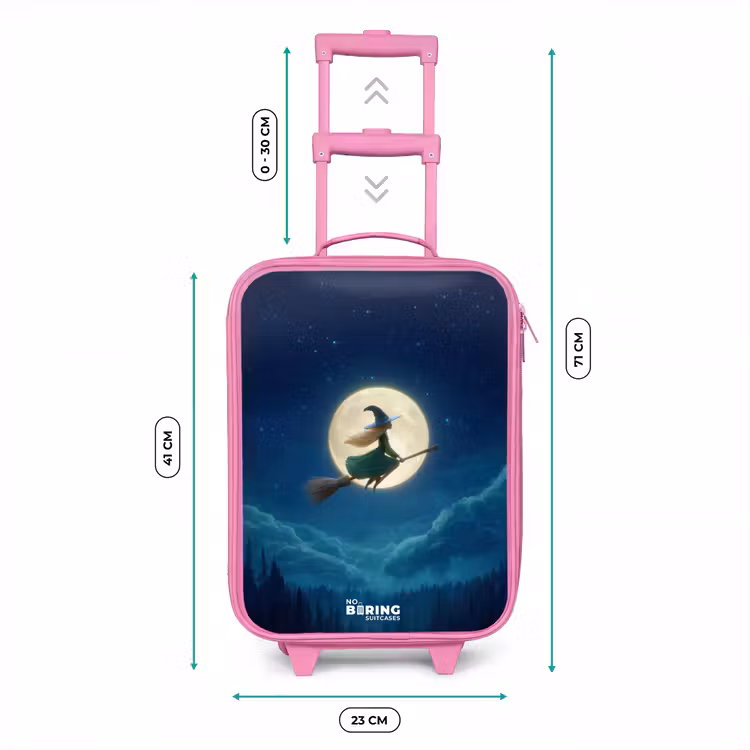 Nachtelijke Vlucht over het Woud Kinderkoffer - Roze klein -productfoto_formaten
