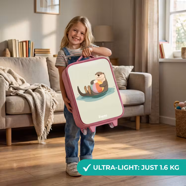 Otter - Strandbal - Water Kinderkoffer - Roze klein -sfeer2_EN