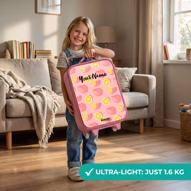 Pink limoncello Kinderkoffer - Roze klein -sfeer2_EN