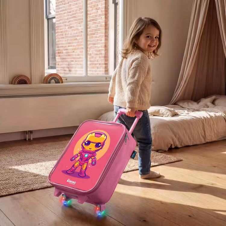Roze ranger Kinderkoffer - Roze klein -sfeer1