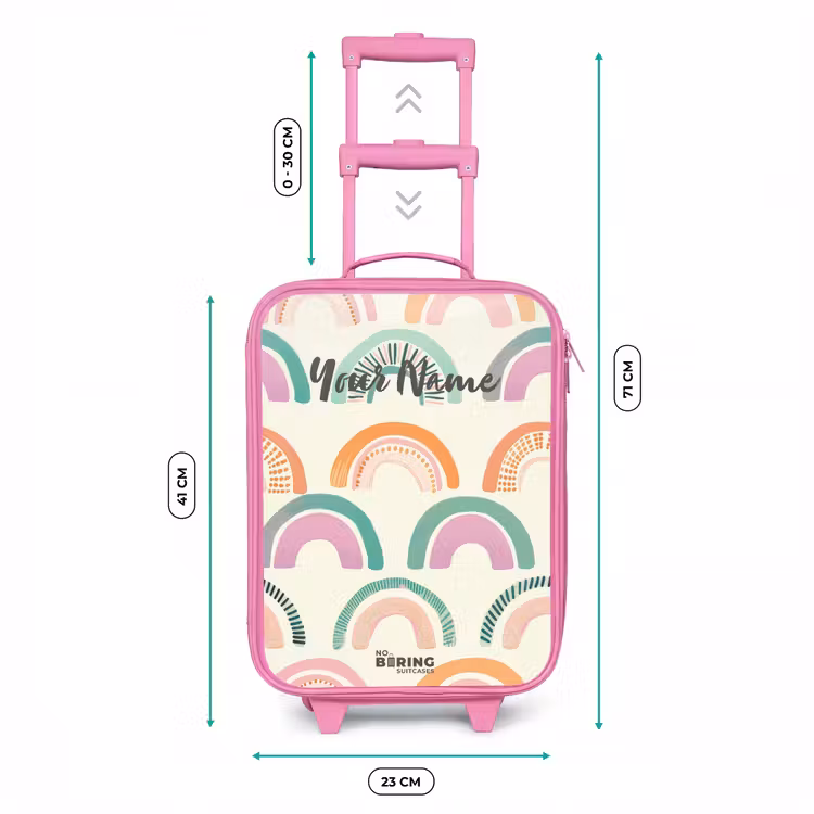 Regenbogen Kinderkoffer - Roze klein -productfoto_formaten