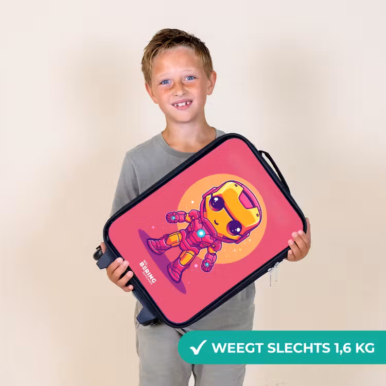 Roze ranger Kinderkoffer - Zwart klein -sfeer4_NL