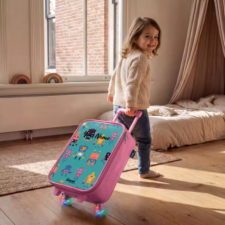 Robo rave Kinderkoffer - Roze klein -sfeer1