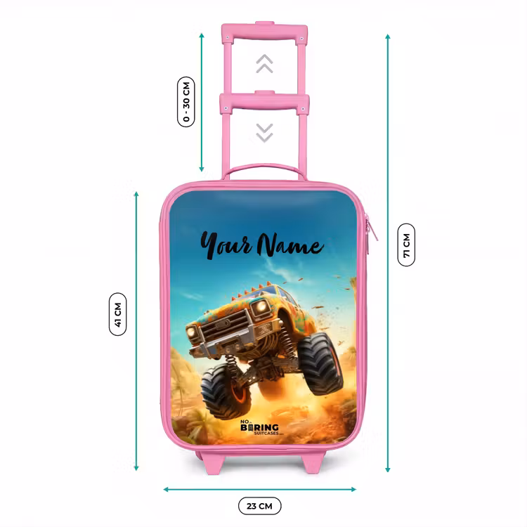 Zandsloper Kinderkoffer - Roze klein -productfoto_formaten