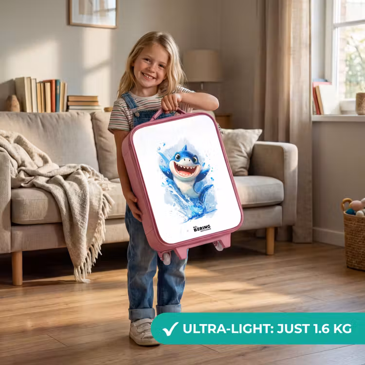 Haai - Tanden - Water Kinderkoffer - Roze klein -sfeer2_EN