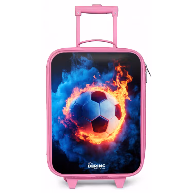 Voetbal in vuur en ijs Kinderkoffer - Roze klein -zz3dotto