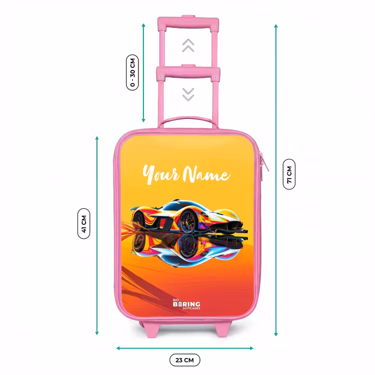 Sunbeam sprinter Kinderkoffer - Roze klein -productfoto_formaten