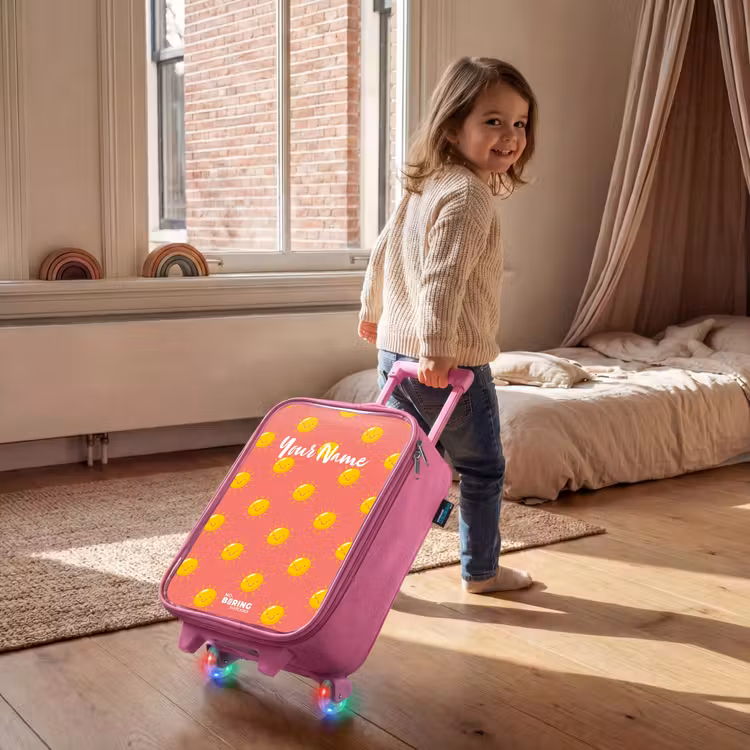 Sunny situation koraal Kinderkoffer - Roze klein -sfeer1