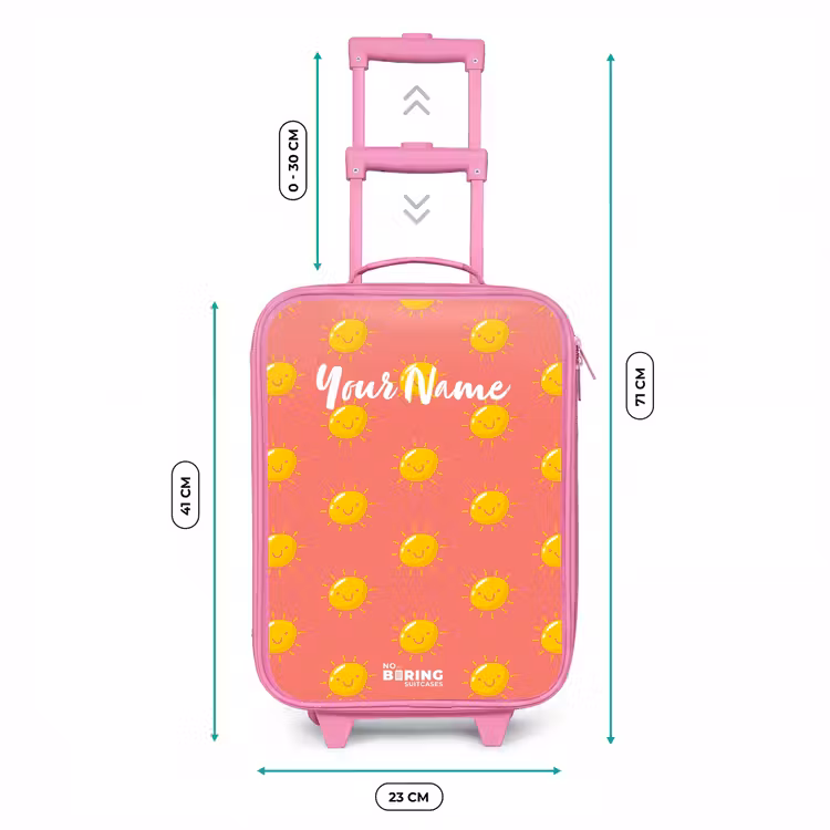 Sunny situation koraal Kinderkoffer - Roze klein -productfoto_formaten