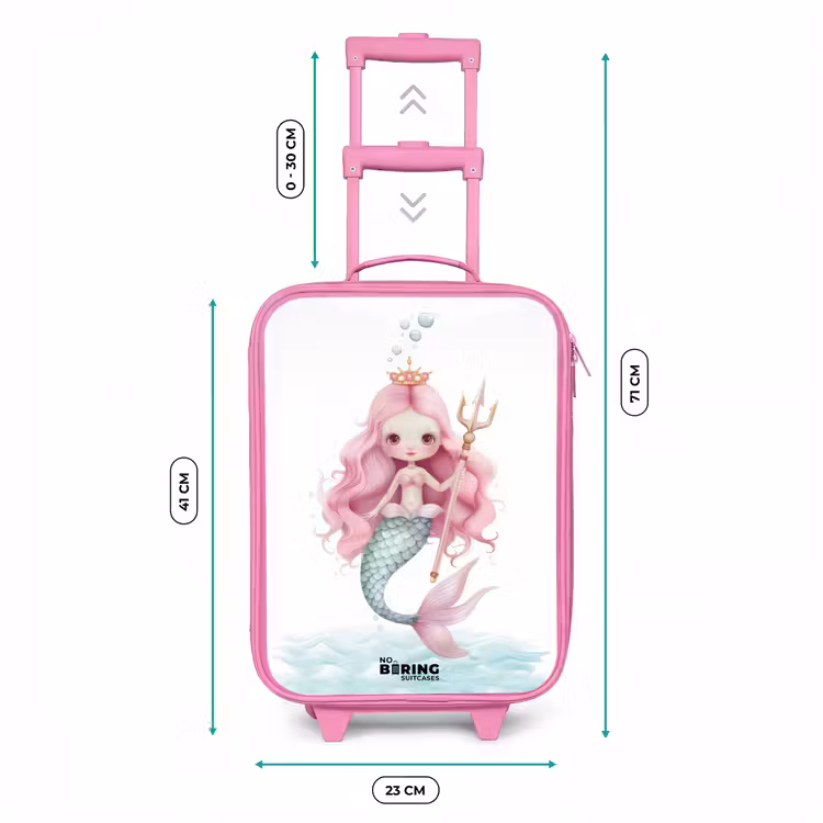 Suzy sirene Kinderkoffer - Roze klein -productfoto_formaten
