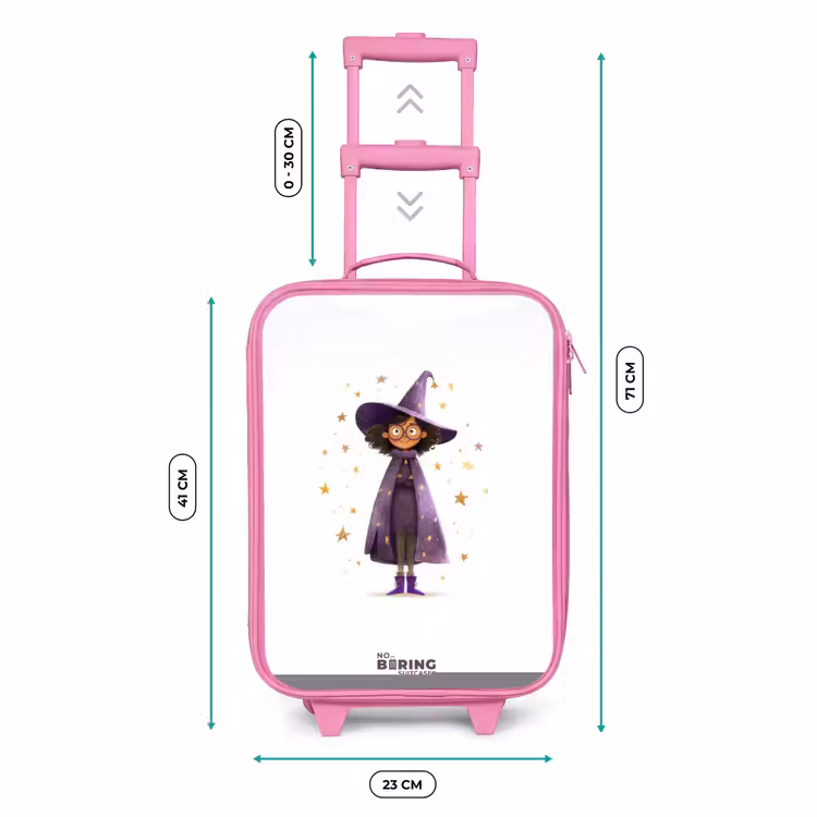 De paarse tovenaarsmantel Kinderkoffer - Roze klein -productfoto_formaten