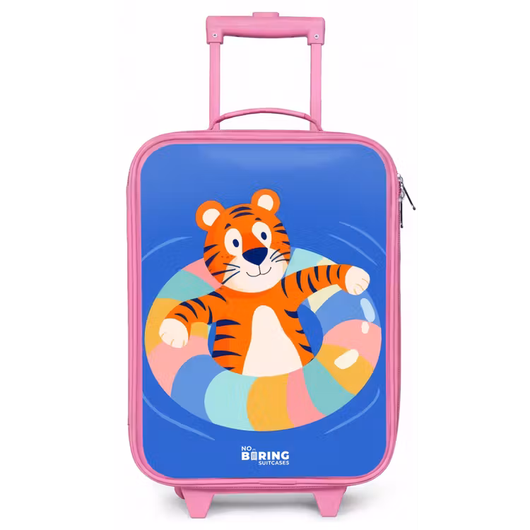 Tijger - Zwemband - Water Kinderkoffer - Roze klein -zz3dotto