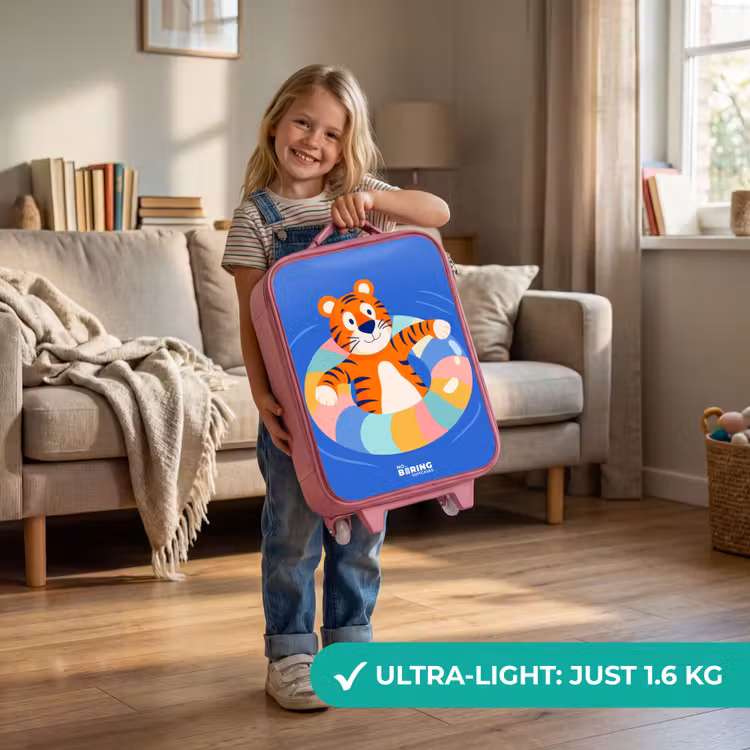 Tijger - Zwemband - Water Kinderkoffer - Roze klein -sfeer2_EN