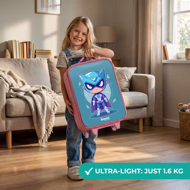 Turquoise tornado Kinderkoffer - Roze klein -sfeer2_EN