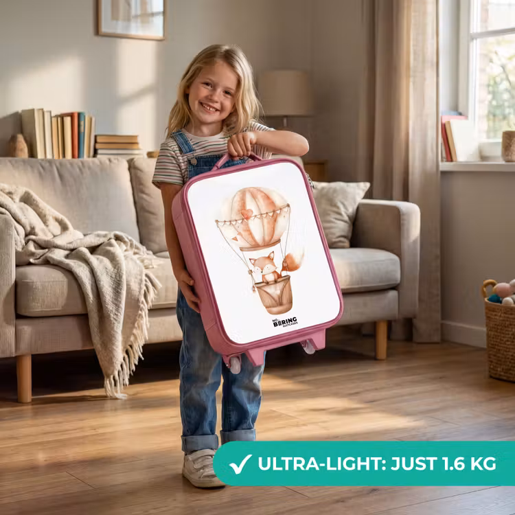 Vinnie vosvaart Kinderkoffer - Roze klein -sfeer2_EN