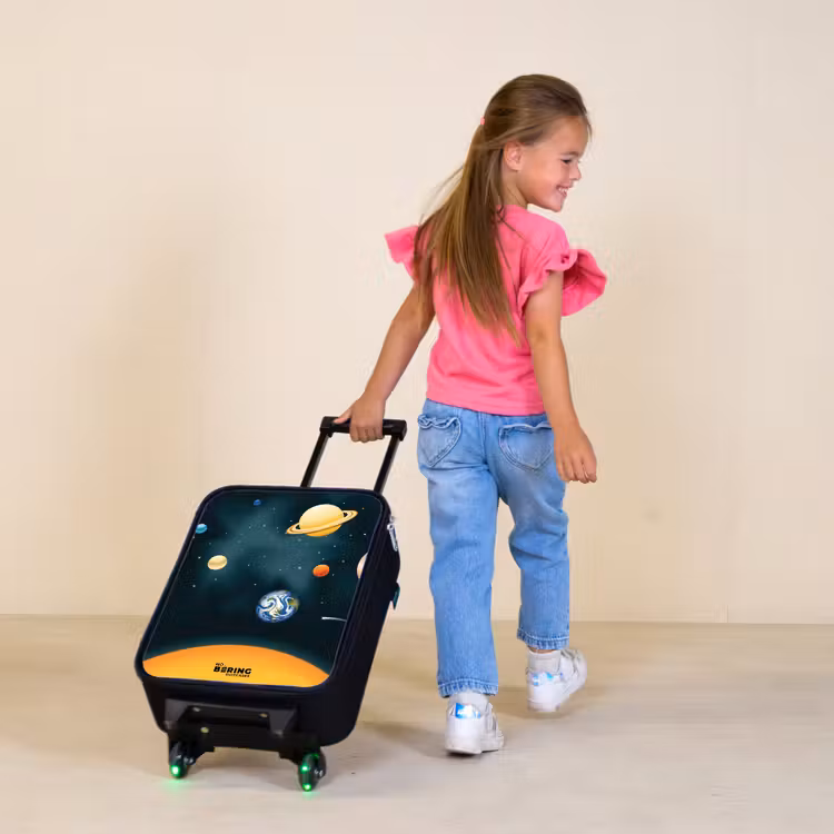 Planeten van het zonnestelsel Kinderkoffer - Zwart klein -sfeer1