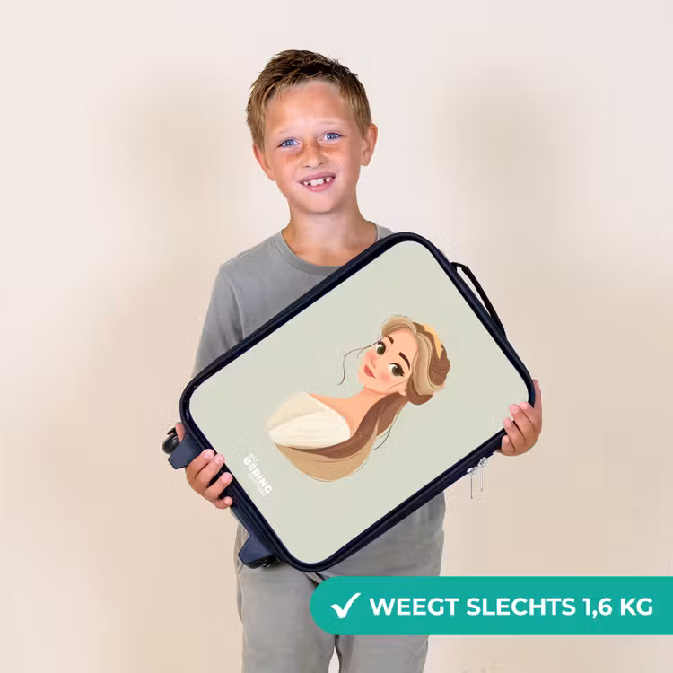 Prinses met een tiara - Groen Kinderkoffer - Zwart klein -sfeer4_NL